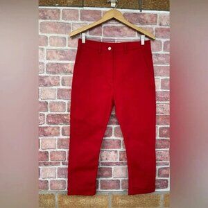 N°21  red capris jeans trousers size 26